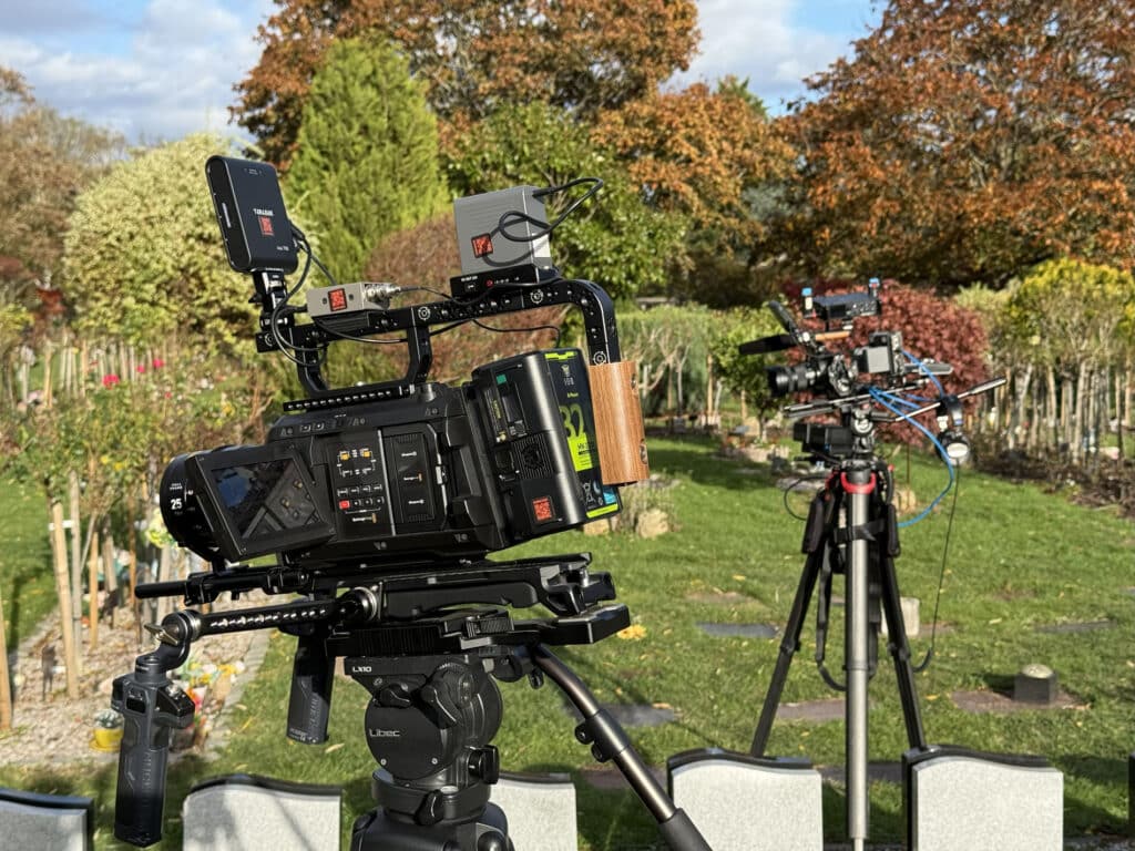 Funeral live stream camera